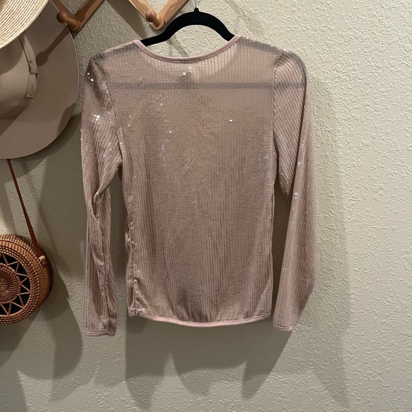 Free People Diamond Eye Sequin Top - Picture 4 of 4